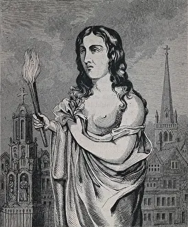 Escritor: Jane Shore, mistress of Edward IV, clad in drapery