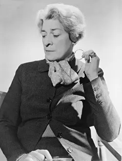 Genet: Janet Flanner (1892-1978), holding monocle, ?