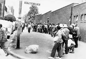 Influx: January 28, 1979. Workers queue outside 80 Albert