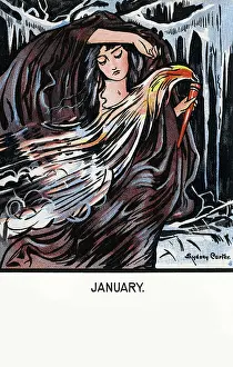 Symbolized: January. Goddess Vesta