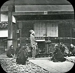 Daimio: Japan - A Daimio entering his Norimono