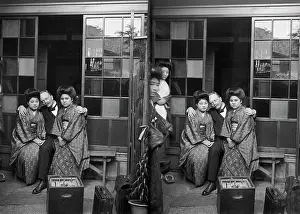 Bevlkerung: Japan - Geisha around 1912
