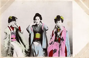 Describe: Japan - Geisha - See no evil, Hear no evil, speak no evil