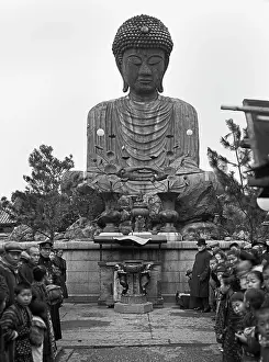 Bevlkerung: Japan - Great Buddha around 1912