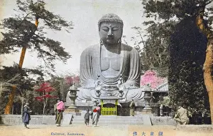 Kamakura: Japan - Great statue of Buddha Daibutsu at Kamakura