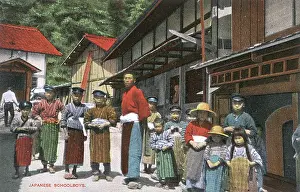 Japan - Group of Schoolboys