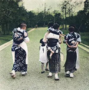 Clogs: Japan - Nurses with their charges