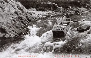 One Man: Japan - Poling a barge along the Hozu River