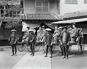 Bevlkerung: Japan - Rickshaw Driver around 1912