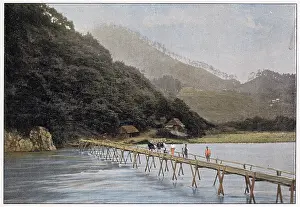 Sagami: JAPAN/SAGAMI FOOTBRIDGE
