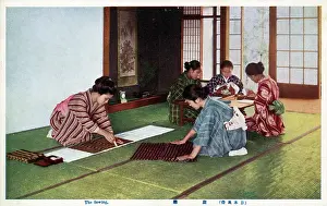 Tatami: Japan - Sewing and folding Kimono fabric
