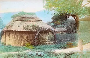 Millhouse: Japan - Small thatched Rural Mill