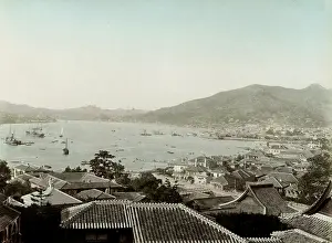 Nagasaki: Japan: view of the harbour at Nagasaki
