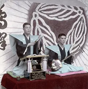 Shamisen: Japanese ceremony, c.1900