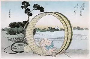 Slats: Japanese Cooper (barrel-maker) constructing a huge barrel