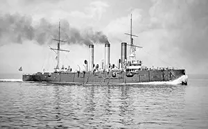 Cruisers: The Japanese cruiser Tsugaru, 1908