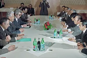 Parliamentary: Japanese delegation arrived in USSR, 1991