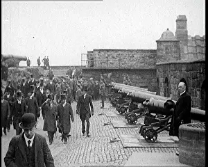 Battlements: Japanese Dignitaries Walking on the Battlements