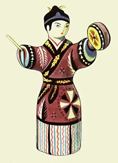Plaything: Japanese Drummer Doll