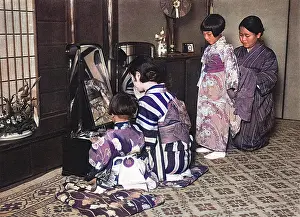 Influences: Japanese family getting dressed
