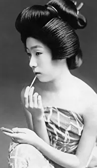 Lips: Japanese geisha, 1935