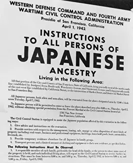 Exclusion: Japanese Internment. Exclusion order posted ?