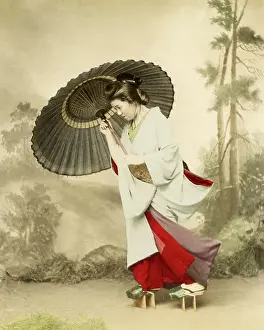 Geta: Japanese lady