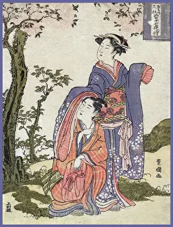 Affectionate: Japanese Lovers, 18th Century