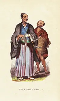 Wahlens: Japanese nobleman in chonmage, kamishimo, kimono and hakama