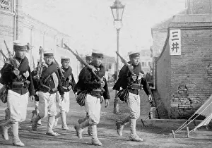 Peking: Japanese patrol in Beijing