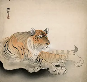 Claws: Japanese print of a Tiger