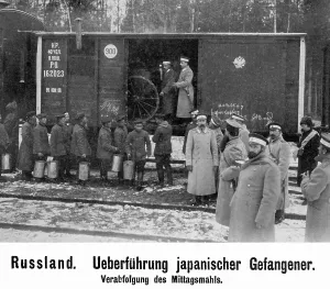 Waggon: Japanese prisoners of war, 1904/1905