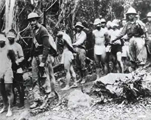 Filippino: Japanese prisoners in western Bataan, in the custody