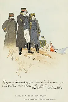Cowardly: Japanese propaganda cartoon