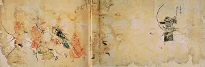 Feeling: A Japanese Samurai shoots an arrow at a feeling