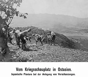 Construct: Japanese scouts erect fortifications, 1904/1905