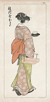 Utamaro: Japanese servant woman