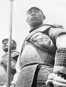 Padding: Japanese soldiers during an exercise, 1935