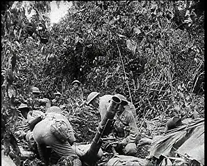 Invasions: Japanese Soldiers Using A Mortar To Counter