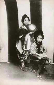 Legging: Two Japanese theatrical performers