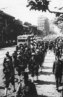 Osaka: Japanese troops in Osaka