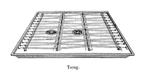 Dulcimer: A Japanese tseng or dulcimer