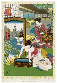 Combs: JAPNESE LADY WASHING
