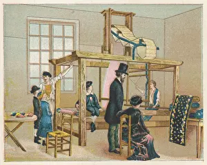 Jacquard: Jaquard Loom - circa 1885