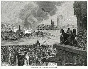 1314: Jaques de Molay - execution - death - Templars