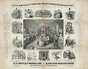 C1850: Jas. B. Smith & Co's. Philada. blank book manufactory