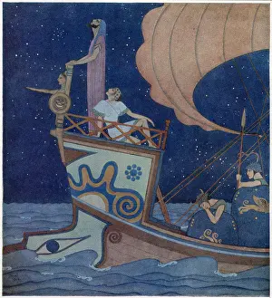 Fleece: Jason on board a ship