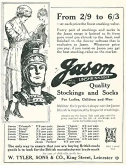 Browsing: Jason Stockings and Socks Advertisement