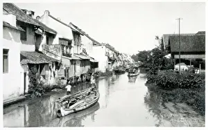 Batavia: Java, Indonesia - Batavia - A backstreet canal