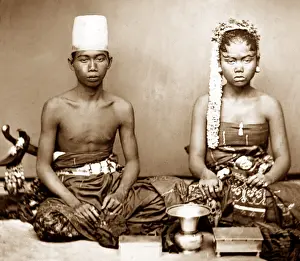 Javanese: Javanese Bride and Bridegroom - pre-1900